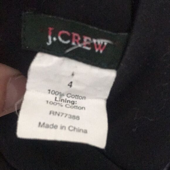 J Crew black V Neck dress. Size 4 - Picture 4 of 5